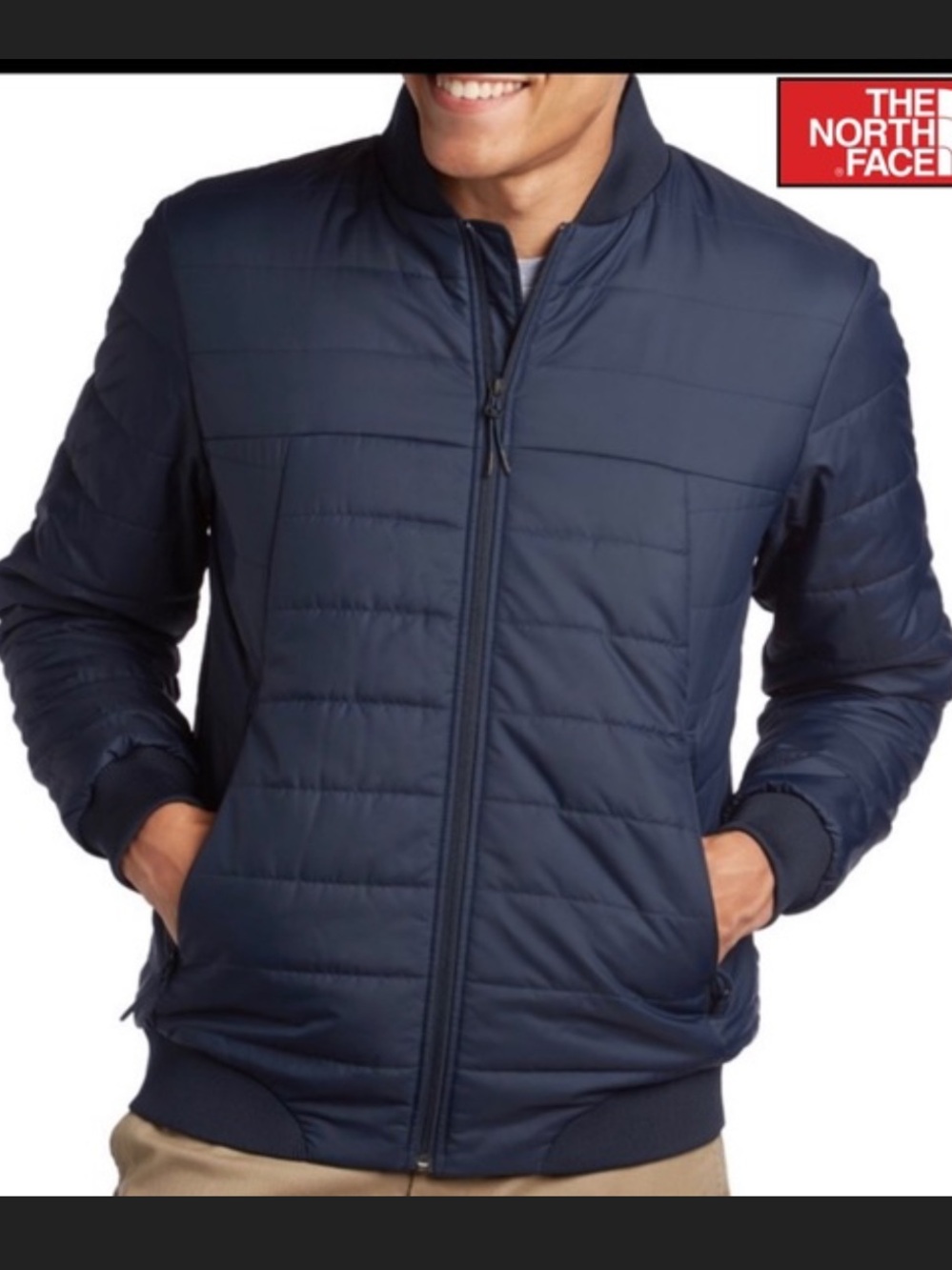 The North Face Bodenburg Men’s Quilted Bomber Jacket - Navy